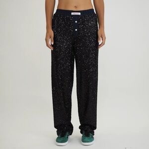 NWT Hand Over Cesar Long Sequin pants. Size XS